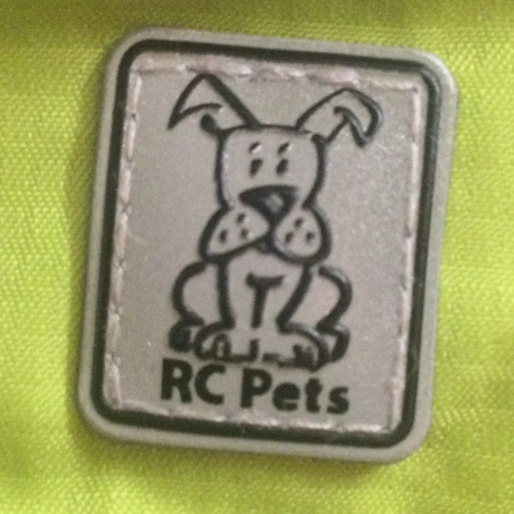 🌞 RC Pets jacket rain coat warm neon green velcro hole for leash for small dogs